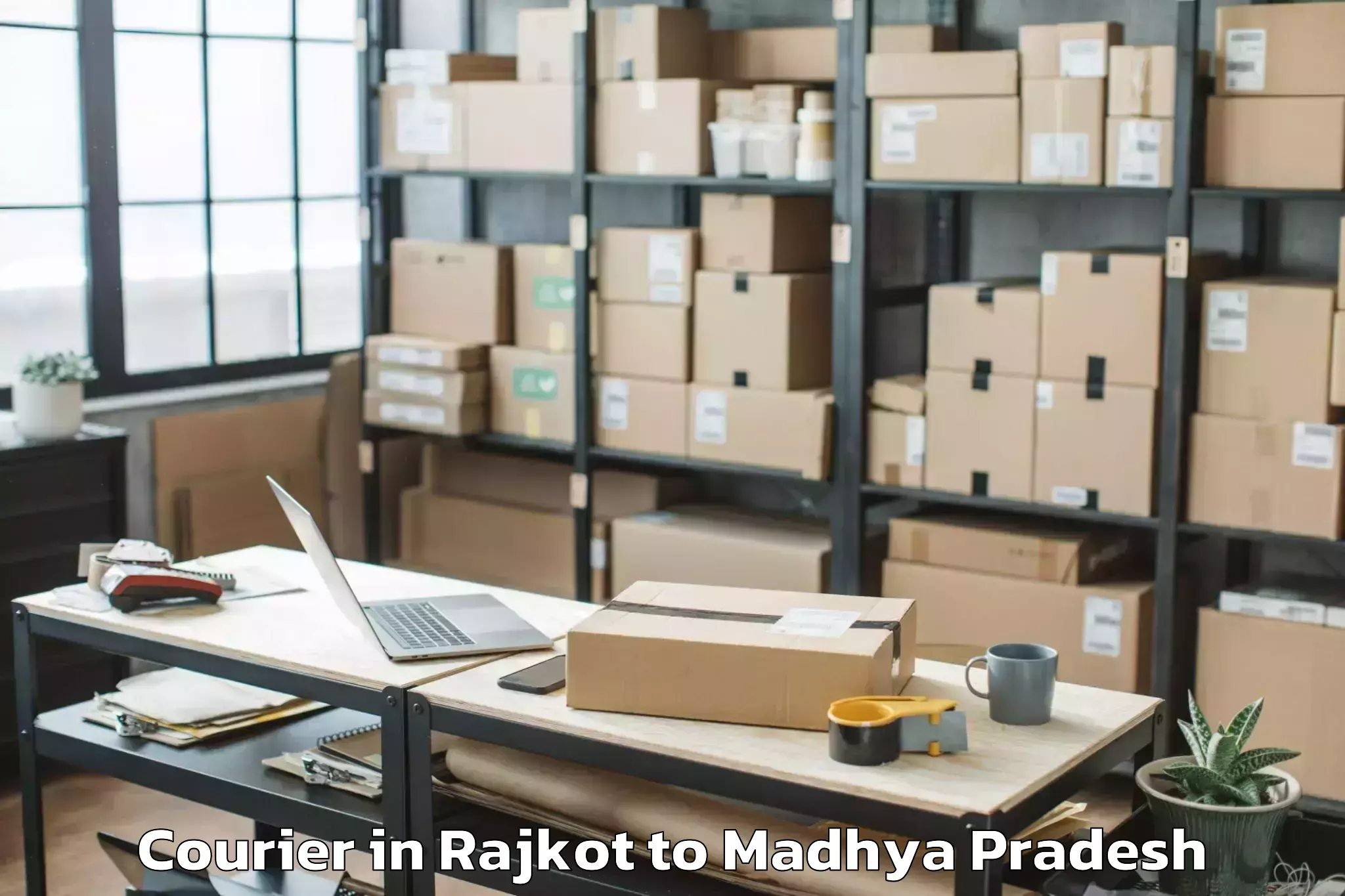 Reliable Rajkot to Shajapur Courier